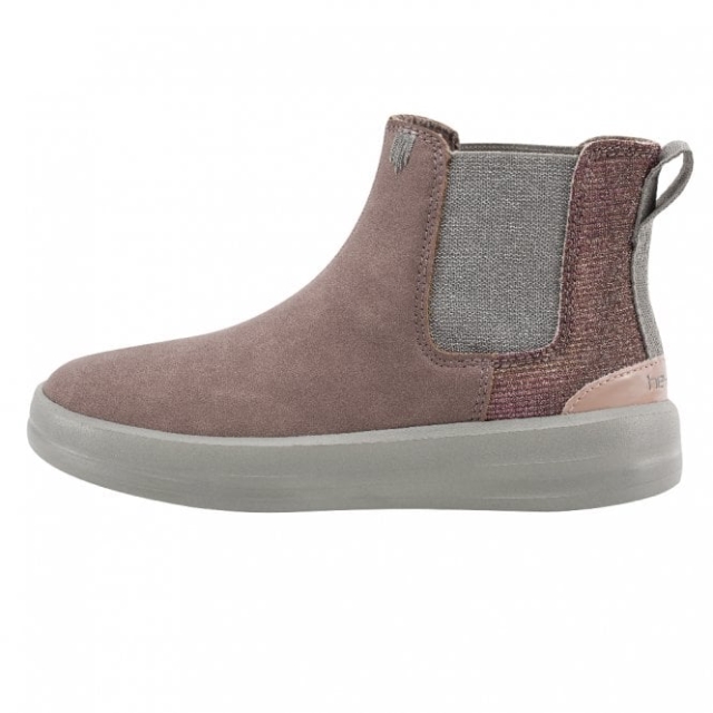 Heydude Aurora Pelle Riciclata Giovanile In Rosa Antico