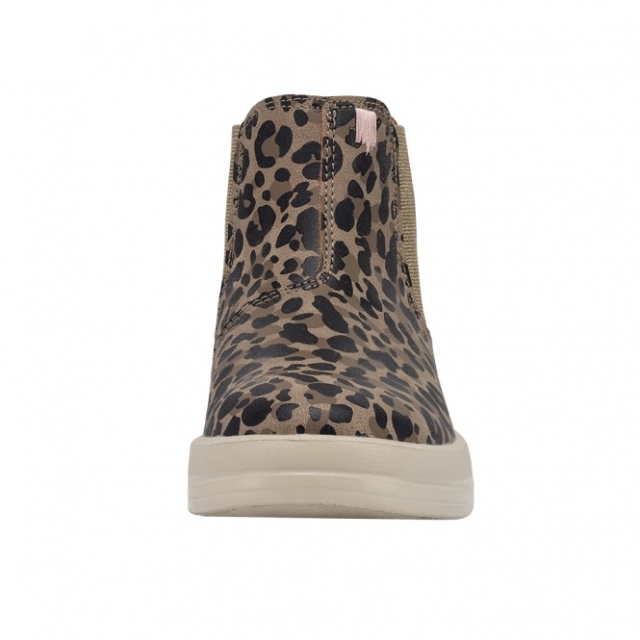 Heydude Aurora Youth In Pelle Riciclata Leopard Nut