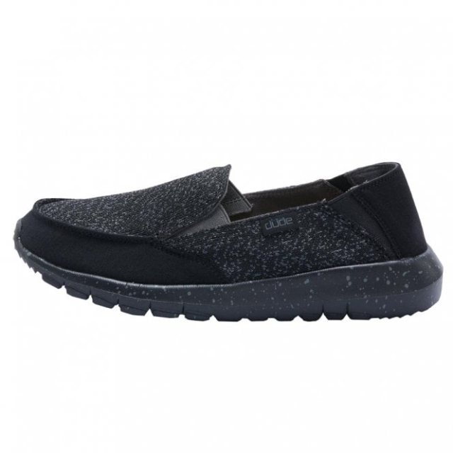 Heydude Ava Isla Micro Sox Black Slip On / Mulo