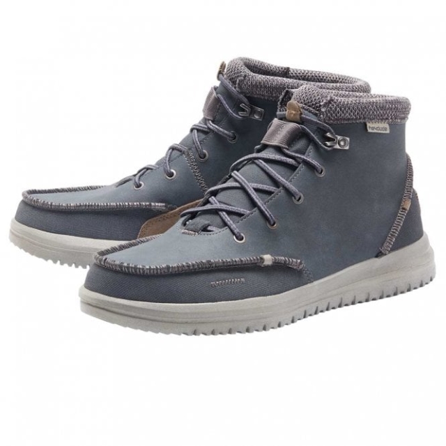 Heydude Bradley In Pelle Riciclata Blu Profondo