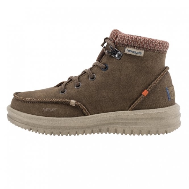 Heydude Bradley Gioventù Pelle Riciclata In Marrone