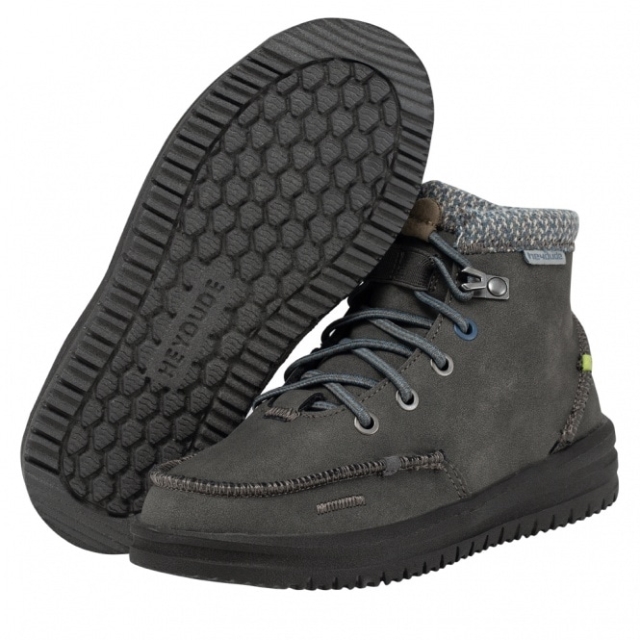 Heydude Bradley Gioventù Pelle Riciclata Granito