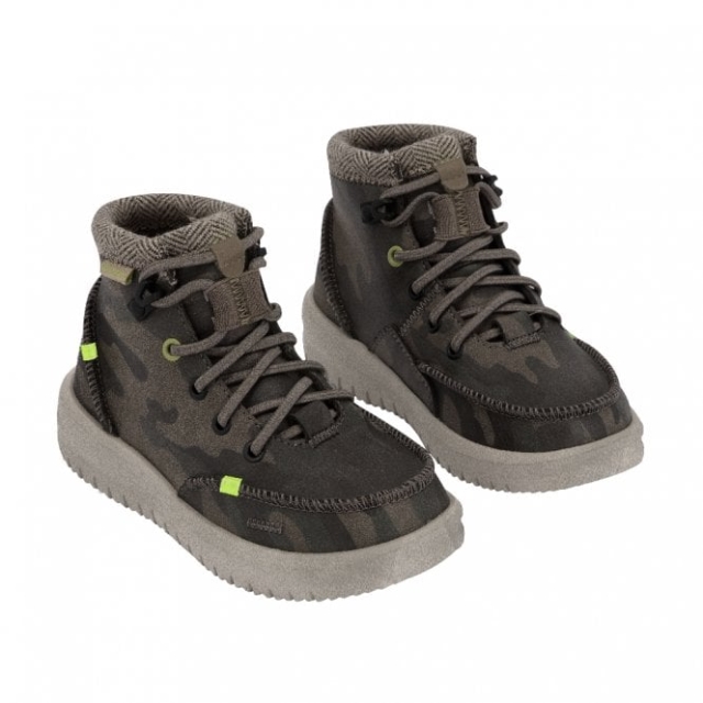 Heydude Bradley Gioventù In Pelle Riciclata Mimetico Bosco