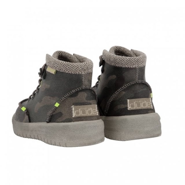 Heydude Bradley Gioventù In Pelle Riciclata Mimetico Bosco