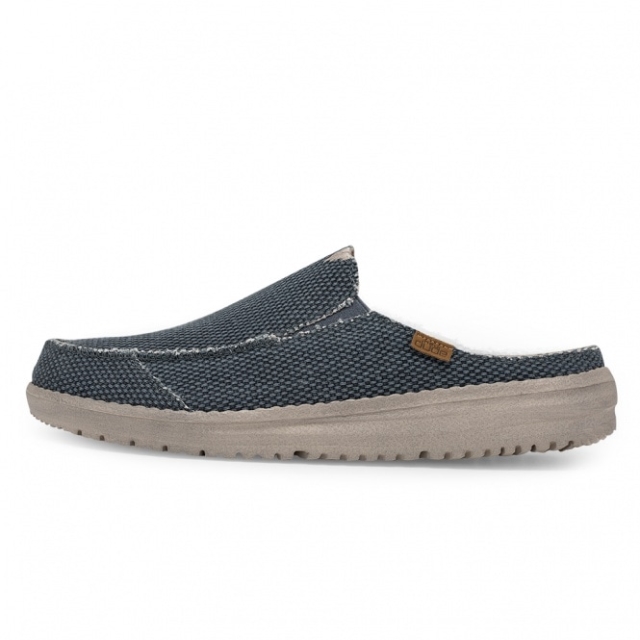 Heydude Marty Slip On Mulo Blu Notte Naturale