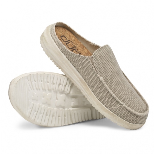 Heydude Marty Slip On Mule Naturale Bianco Sporco
