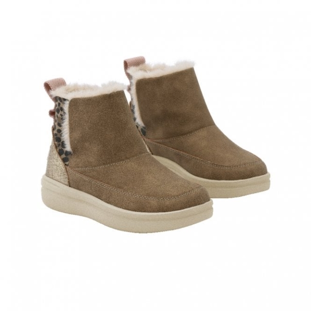 Heydude Mel Gioventù Misto Lana Castagna