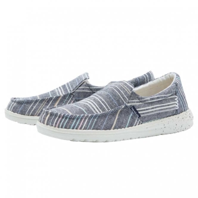 Heydude Nebbioso Chambray Strisce Blu