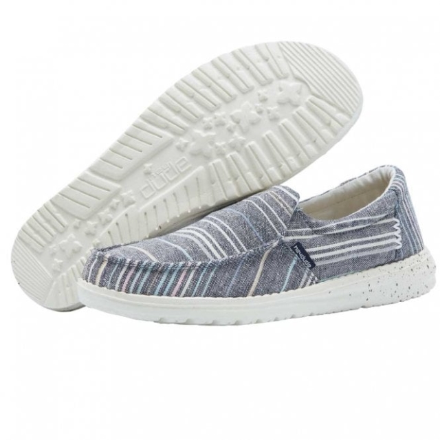 Heydude Nebbioso Chambray Strisce Blu