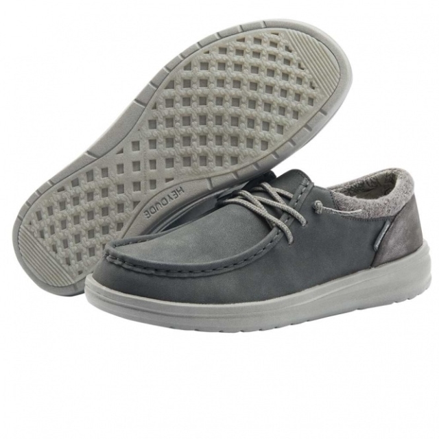 Heydude Polly In Pelle Riciclata Blu Profondo