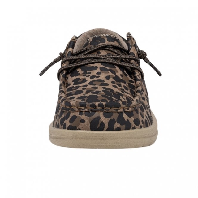 Heydude Polly In Pelle Riciclata Leopard Nut