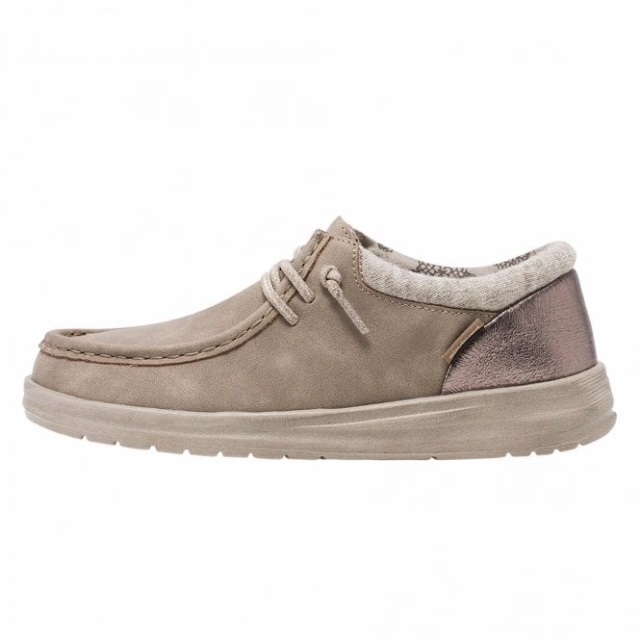 Heydude Polly Pelle Riciclata Tortora Chiaro