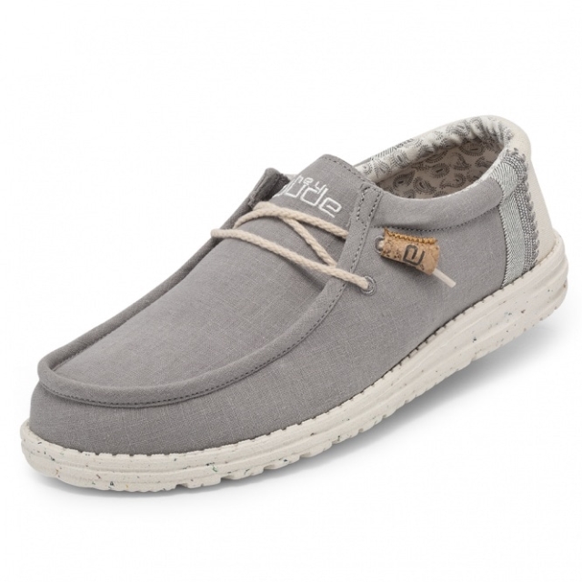 Heydude Wally Lino Naturale Grigio
