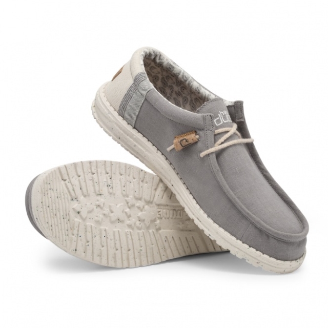 Heydude Wally Lino Naturale Grigio