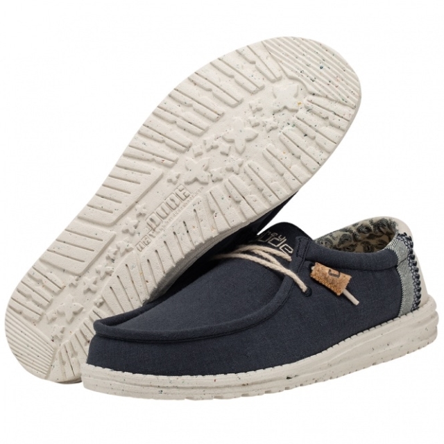 Heydude Wally Lino Naturale Navy