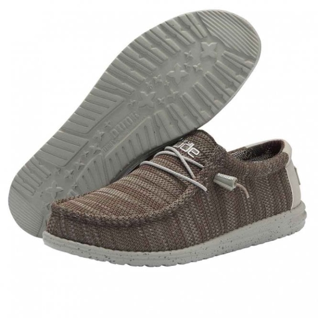 Heydude Wally Sox 2 Ardesia Bordeaux