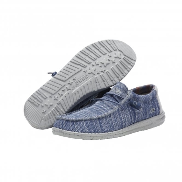 Heydude Wally Sox Blu Grigio