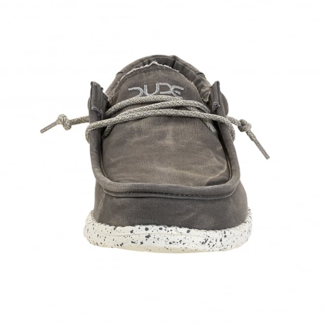 Heydude Wally Tela Lavata Grigio Scuro