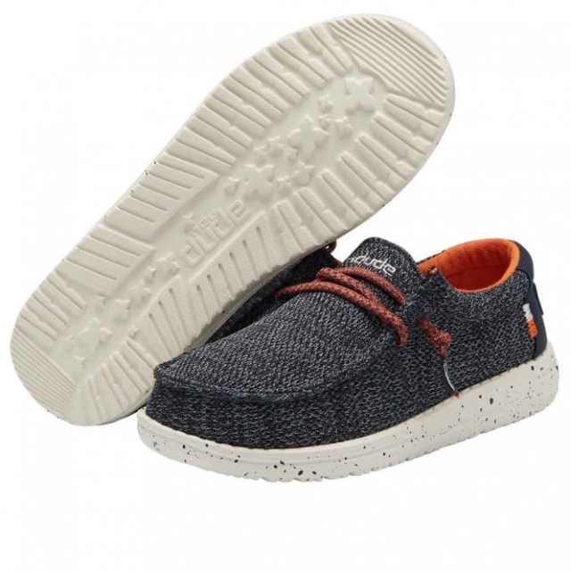 Heydude Wally Youth Sox Blu Oceano