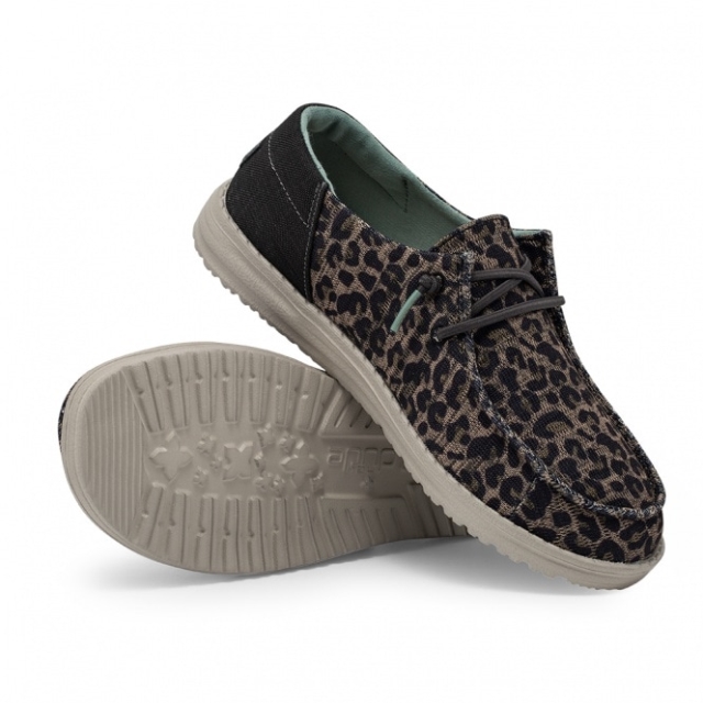 Heydude Wendy Sox Leopardo Marrone