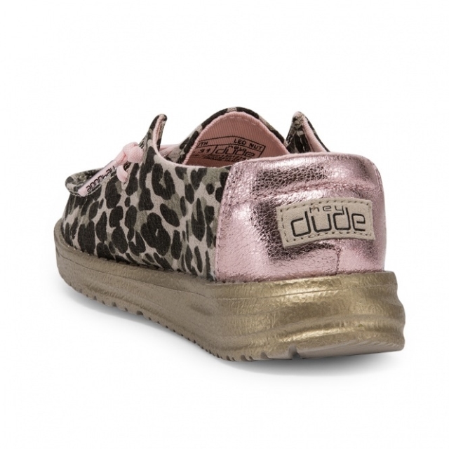 Heydude Wendy Youth Leopard Nut